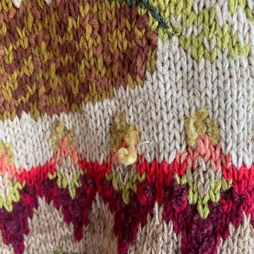 Heirloom collectibles Floral Knit Women's Sweater - Picture 14 of 16